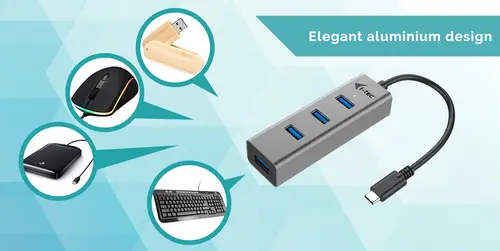 Metal USB-C HUB 4 Port - Imagen 6