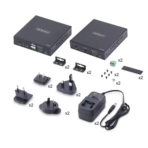 Extensor KVM HDMI 4K 60Hz por Redes Ethernet IP - Alargador KVM HDMI y USB por Ethernet - Sin Controladores - Juego Transmisor/Receptor - AVoIP - Incluye Elementos de Montaje - Imagen 9
