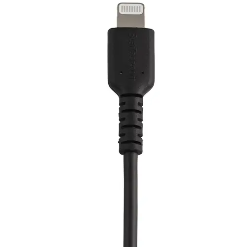 Cable Resistente USB-A a Lightning de 30 cm Negro - Cable de Sincronización y Carga USB Tipo A a Lightning con Fibra de Aramida Resistente - Certificado MFi de Apple - para iPad/iPhone 12 - Imagen 6