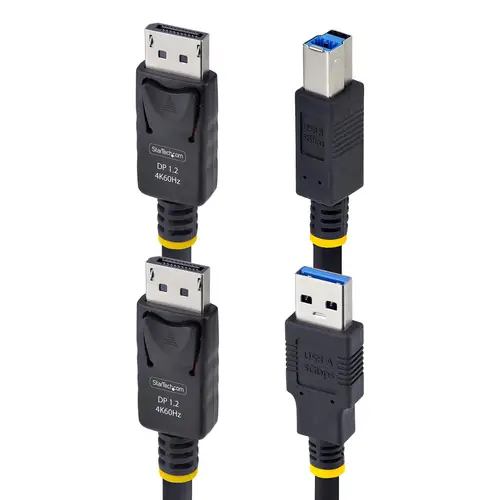 Cable KVM DisplayPort y USB 3.0 5Gbps de 3m - 4K 60Hz - Cable Combo DP 1.2 y USB para Switch Conmutador KVM - Imagen 2