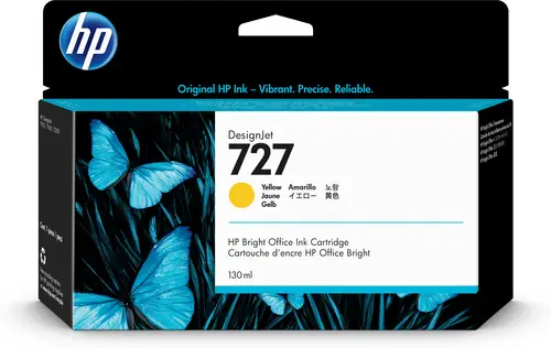 Cartucho de tinta DesignJet 727 amarillo de 130 ml - Imagen 1