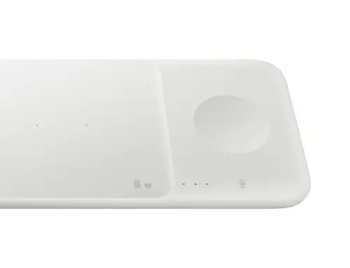 Wireless Charger Trio Auriculares, Smartphone, Reloj inteligente Blanco USB Cargador inalámbrico Carga rápida Interior - Imagen 6