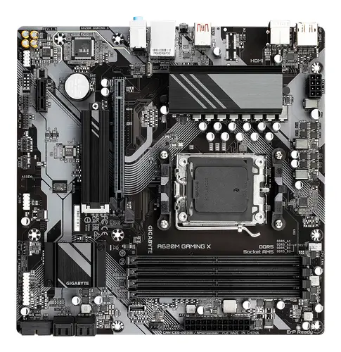A620M GAMING X Placa base - Soporta CPUs AMD Ryzen 8000, VRM digital de 8+2+1 fases, hasta 8000MHz DDR5 (OC), 1xPCIe 4.0 M.2, LAN GbE, USB 3.2 Gen 2 - Imagen 5