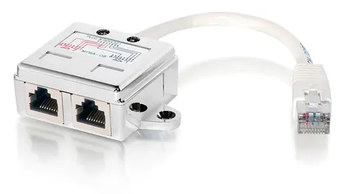 127603 divisor de red Metálico, Blanco - Imagen 1
