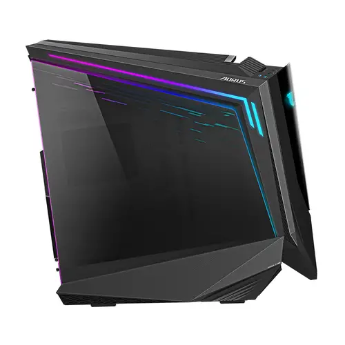 AORUS C700 GLASS Caja de PC  Torre completa, compatible con hasta E-ATX y radiadores de 420 mm, 5 ventiladores de 120 mm preinstalados, USB 3.1 Tipo-C, RGB Fusion - Imagen 2