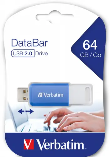 V DataBar unidad flash USB 64 GB USB tipo A 2.0 Azul - Imagen 3