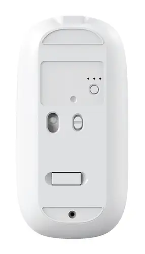 Ratón W02 IA Blanco Inalámbrico Recargable 500 mAh RF+BT 5.0/3.0 1600 Dpi Copilot SilentClick - Imagen 3