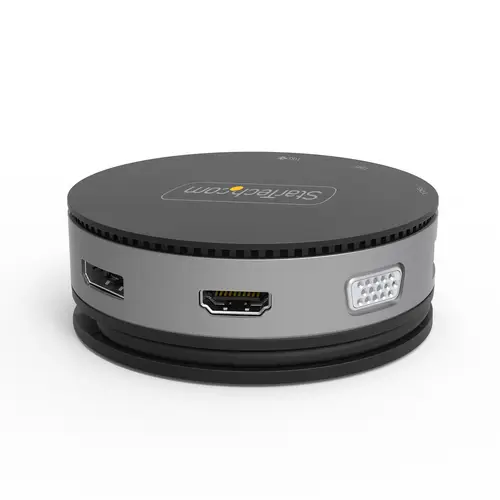 Adaptador Multipuertos USB-C - Docking Station USB 3.1 Gen 2 Tipo C con Vídeo HDMI, DisplayPort de 4K a 60Hz o VGA de 1080p - PD de 75W - Hub Ladrón USB de 3 Puertos - Replicador de Puertos Móvil - Imagen 7