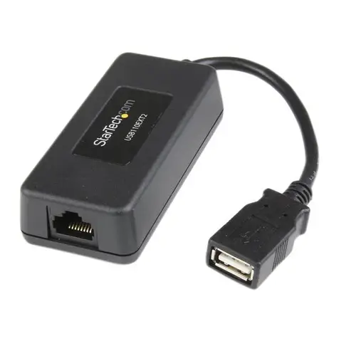 Extensor 1 puerto USB 1.1 por cable Ethernet Cat5 Cat6 UTP RJ45 40m de alcance rango - Imagen 2