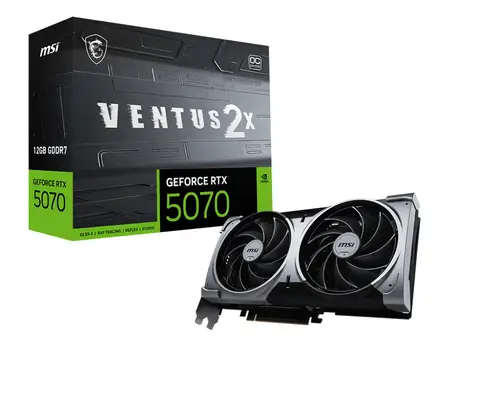 GeForce RTX 5070 12G VENTUS 2X OC NVIDIA 12 GB GDDR7 - Imagen 1