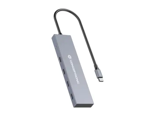 HUBBIES14G hub de interfaz USB 3.2 Gen 2 (3.1 Gen 2) Type-C 10000 Mbit/s Gris - Imagen 1
