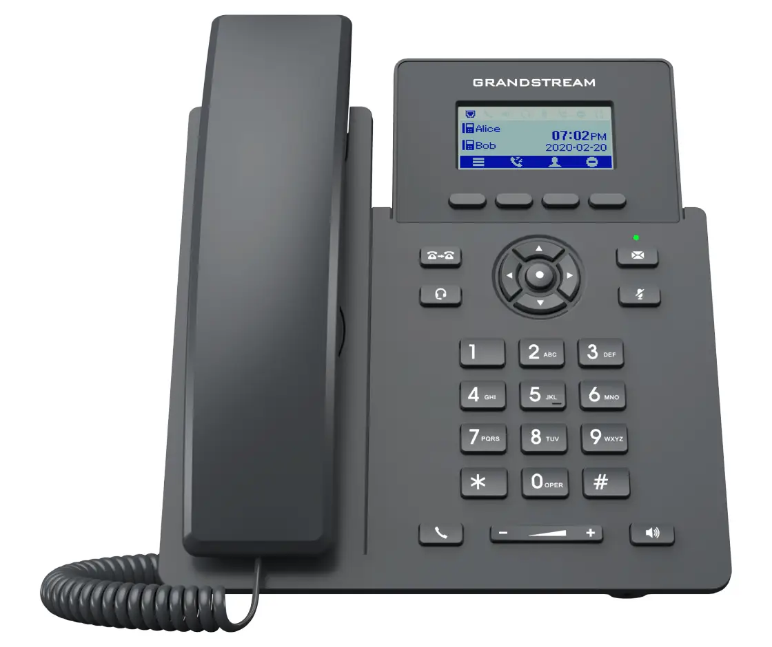 GRP2601P teléfono IP Negro 2 líneas LCD