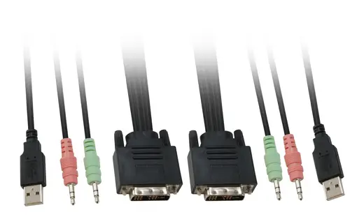 KVM de 2 puertos, DVI, USB, Audio - Imagen 2