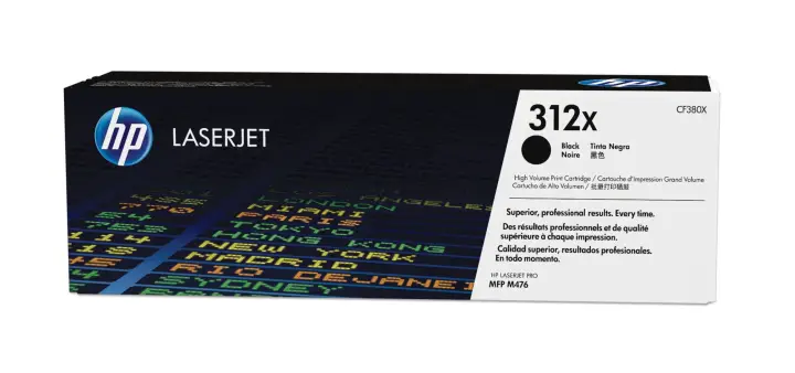 Cartucho de tóner de alta capacidad 312X negro para LaserJet