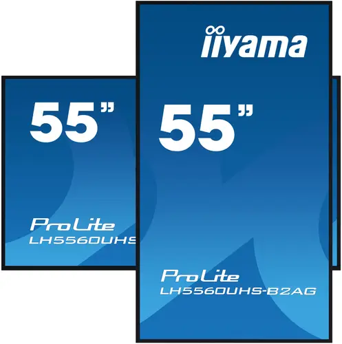 LH5560UHS-B2AG pantalla de señalización Pizarra de caballete digital 139,7 cm (55") LED Wifi 500 cd / m² 4K Ultra HD Negro Procesador incorporado Android 11 24/7 - Imagen 2