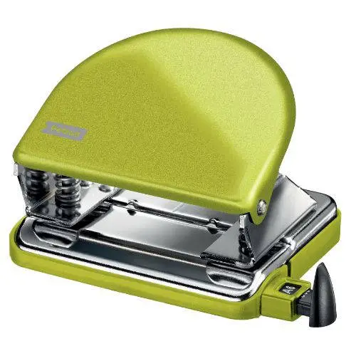TALADRO METALICO MODELO 52 WOW CAPACIDAD 20 HOJAS COLOR VERDE PET..