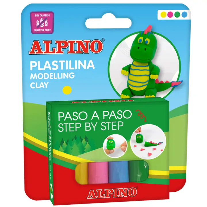 DP000023 compuesto para cerámica y modelaje Pasta de modelar Azul, Verde, Rosa, Amarillo
