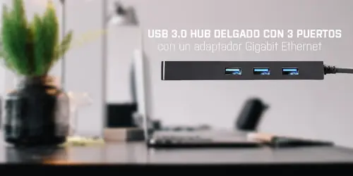 Advance USB 3.0 Slim HUB 3 Port + Gigabit Ethernet Adapter - Imagen 11
