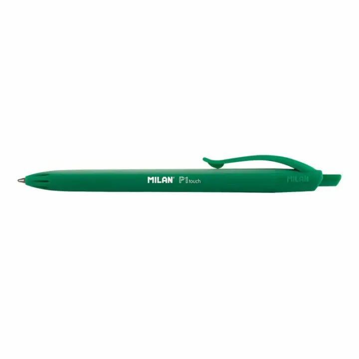 P1 Verde Bolígrafo de punta retráctil con pulsador Medio 25 pieza(s)