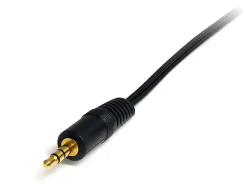 Cable Adaptador de Mini-Jack a RCA 91cm - Jack 3,5mm Macho - 2xRCA Macho - Negro - Imagen 3