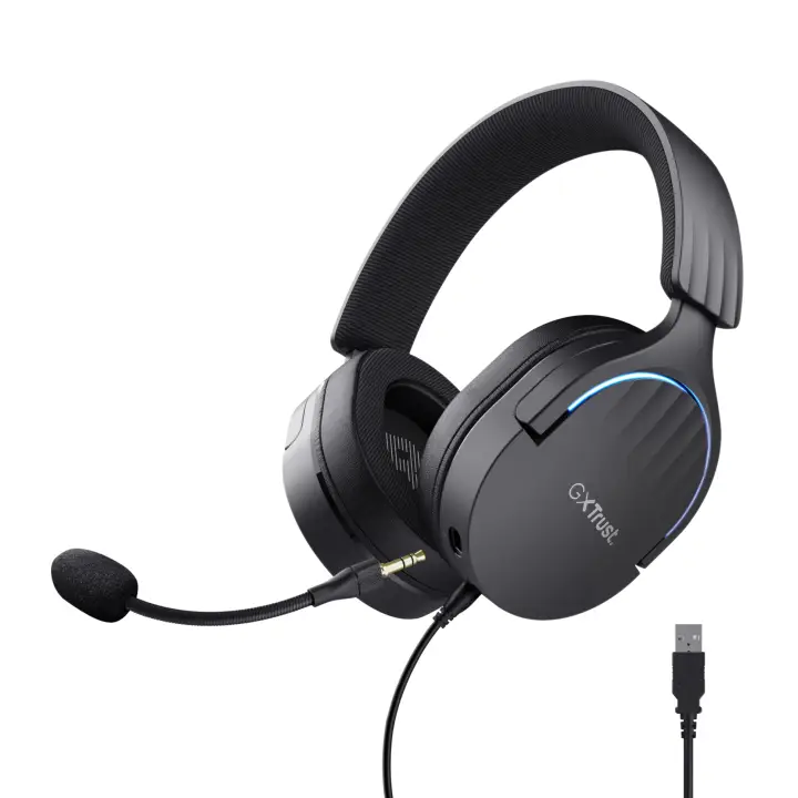 GXT 490 FAYZO Auriculares Alámbrico Diadema Juego USB tipo A Negro