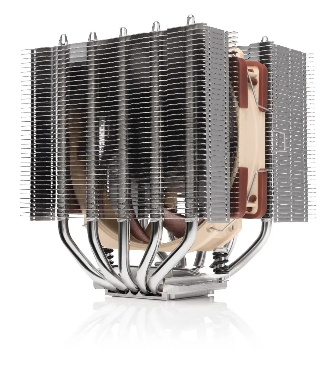 NH-D12L sistema de refrigeración para ordenador Procesador Refrigerador de aire Aluminio, Beige, Marrón