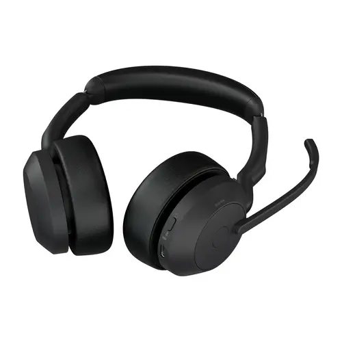 Evolve2 55 Auriculares Inalámbrico y alámbrico Diadema Oficina/Centro de llamadas Bluetooth Base de carga Negro - Imagen 4