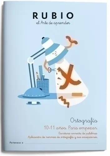 CUADERNO RUBIO ORTOGRAFIA 5 10-11 AÑOS - Pack de 5 unidades