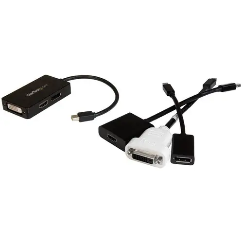 Adaptador de vídeo externo triple head Mini DisplayPort a DVI HDMI y DP conversor - Imagen 4