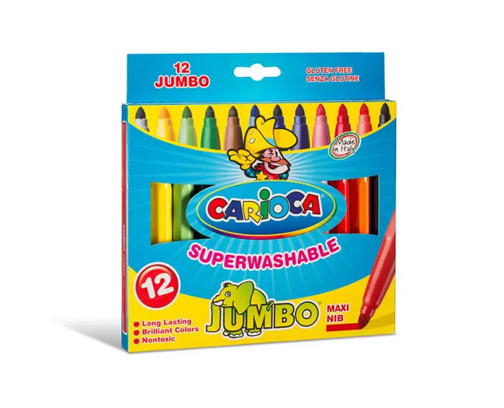Jumbo rotulador Extra-grueso Multicolor 12 pieza(s)