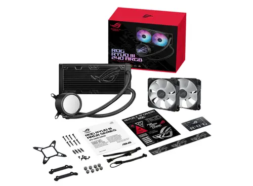 ROG Ryuo III 240 ARGB Procesador Kit de refrigeración líquida 12 cm Negro - Imagen 7
