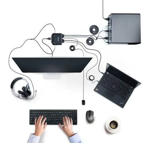 C2-H46-UAC-CBL-KVM interruptor KVM Negro - Imagen 2