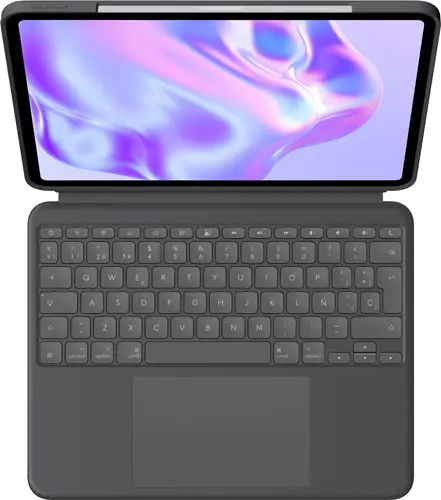 Combo Touch, funda con teclado, iPad Pro 13 pulgadas (M4)(2024) - Teclado retroiluminado extraíble con soporte abatible, escritura cómoda, modo multiuso, Disposición QWERTY Español - Grafito - Imagen 8