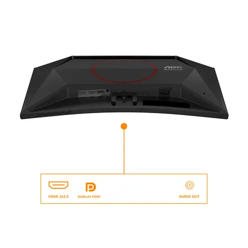 G4 C24G42E pantalla para PC 59,9 cm (23.6") 1920 x 1080 Pixeles Full HD LED Negro, Rojo - Imagen 11