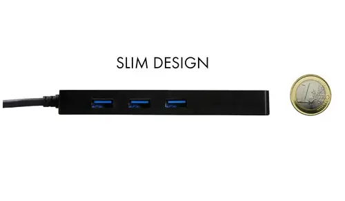 Advance USB 3.0 Slim HUB 3 Port + Gigabit Ethernet Adapter - Imagen 4