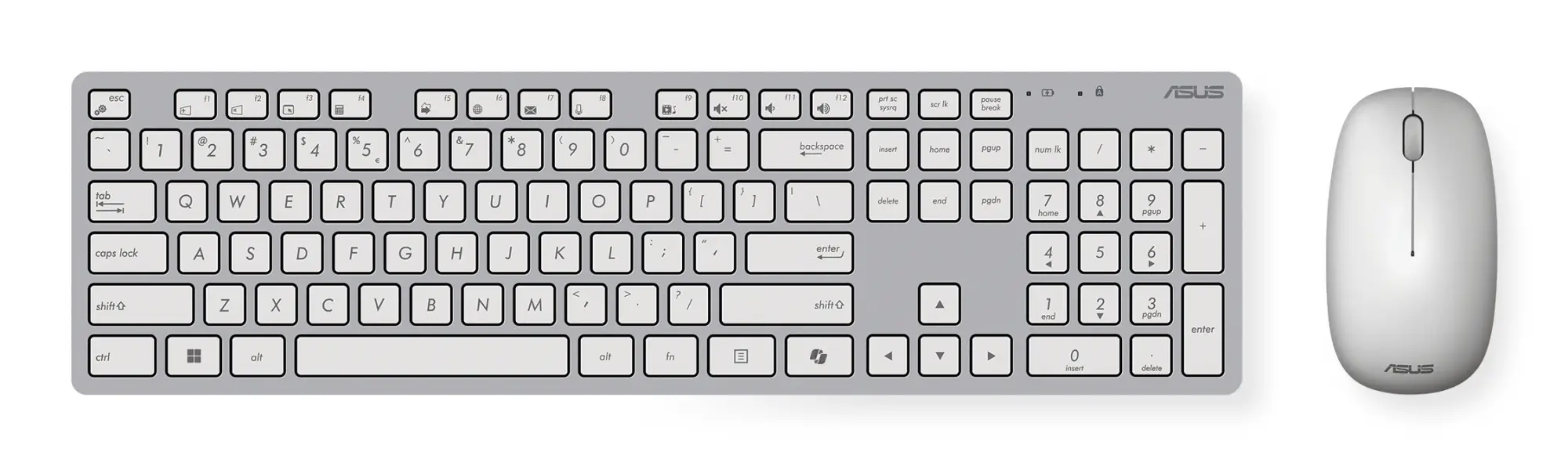 W5000 teclado Ratón incluido Oficina RF inalámbrico QWERTY Español Blanco