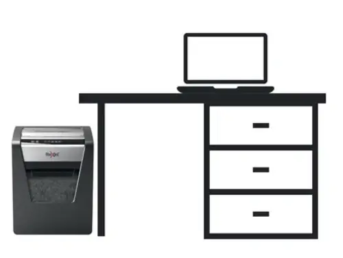 Momentum M510 triturador de papel Microcorte Negro - Imagen 6