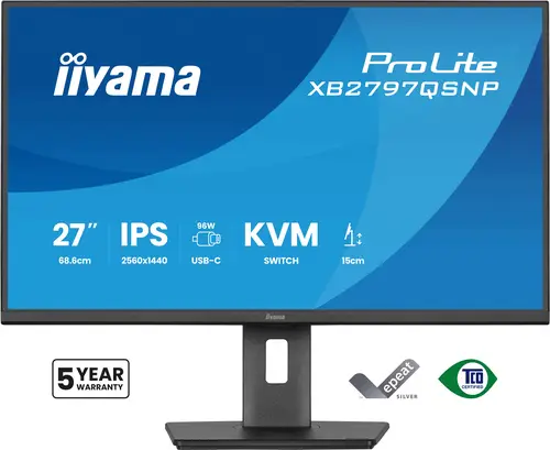 ProLite XB2797QSNP-B1 pantalla para PC 68,6 cm (27") 2560 x 1440 Pixeles Quad HD LED Negro - Imagen 2