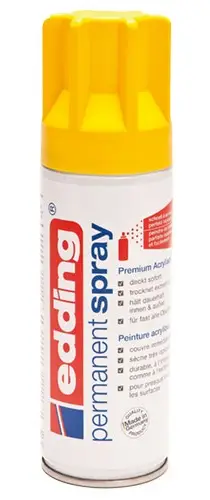 Permanent Spray pintura acrílica 200 ml Amarillo Bote de spray