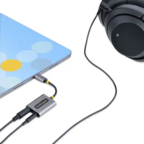 Divisor USB-C de Auriculares - Adaptador USB Tipo C a 2 Auriculares - Multiplicador para Dos Auriculares con Micrófono - DAC Externo 24 Bits USB C a Audio de 3,5mm - Imagen 8