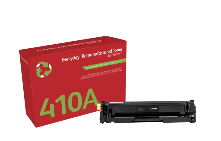 Remanufacturado Everyday Tóner Everyday Negro remanufacturado de Xerox es compatible con HP 410A (CF410A), Capacidad estándar