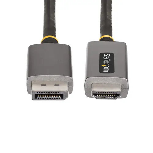 Cable Adaptador de 2m DisplayPort a HDMI - 8K 60Hz - 4K 144Hz - HDR10 - Conversor de Vídeo Activo DP 1.4 a HDMI 2.1 - Convertidor DisplayPort a HDMI - Imagen 5