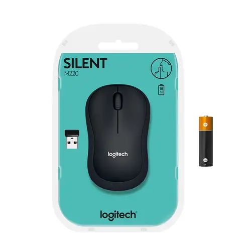 M220 Silent ratón Oficina Ambidextro RF inalámbrico Óptico 1000 DPI - Imagen 11