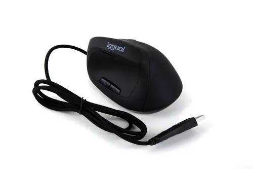 Ratón vertical USB ERGO-V 2400DPI negro - Imagen 2