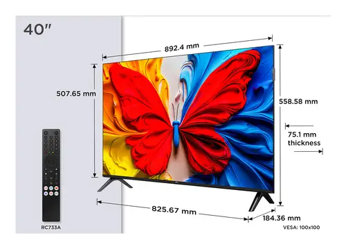 40S5K Televisor 101,6 cm (40") Full HD Smart TV Wifi Negro - Imagen 3