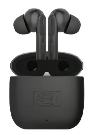 EBTW-200 auricular y casco Auriculares True Wireless Stereo (TWS) Dentro de oído Llamadas/Música USB Tipo C Bluetooth Negro