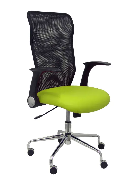 Silla Minaya similpiel pistacho