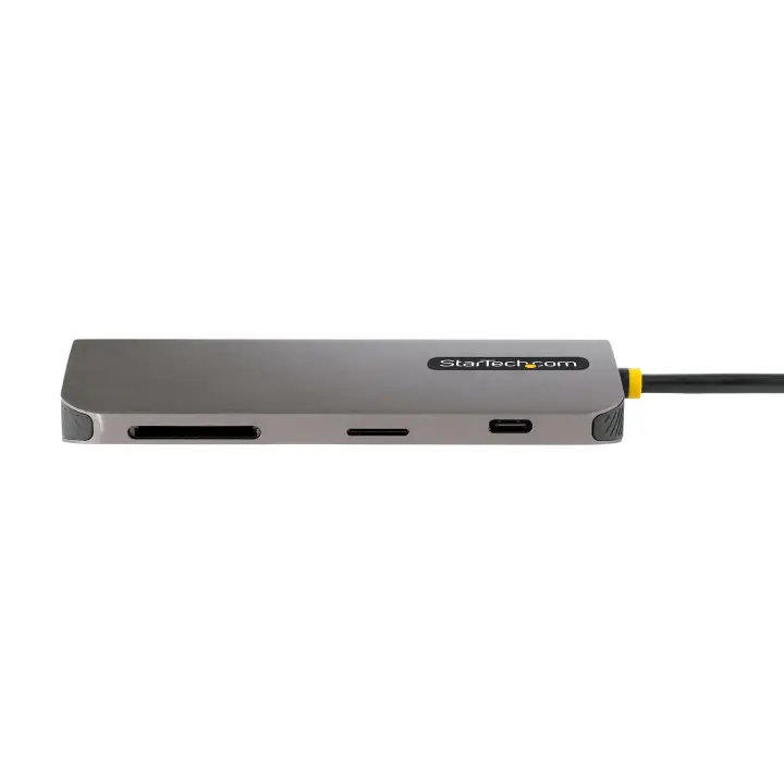 Adaptador Multipuertos USB C de Vídeo 4K a 60Hz, con Hub de 3 Puertos USB-A de 5Gbps, Entrega de Alimentación USB de 100W, Red Ethernet, SD/microSD, Cable de 30cm