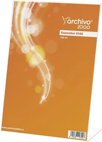 EXPOSITOR SOBREMESA ARCHIVO 2000 "PREMIUM" EN FORMA DE L DIN A4 V..