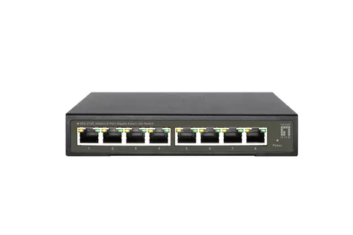 GES-2108 switch Gestionado L2 Gigabit Ethernet (10/100/1000) Negro - Imagen 1